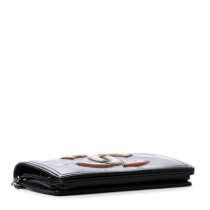 Chanel Vinyl Lipstick Wallet On Chain WOC Black 4 of 6