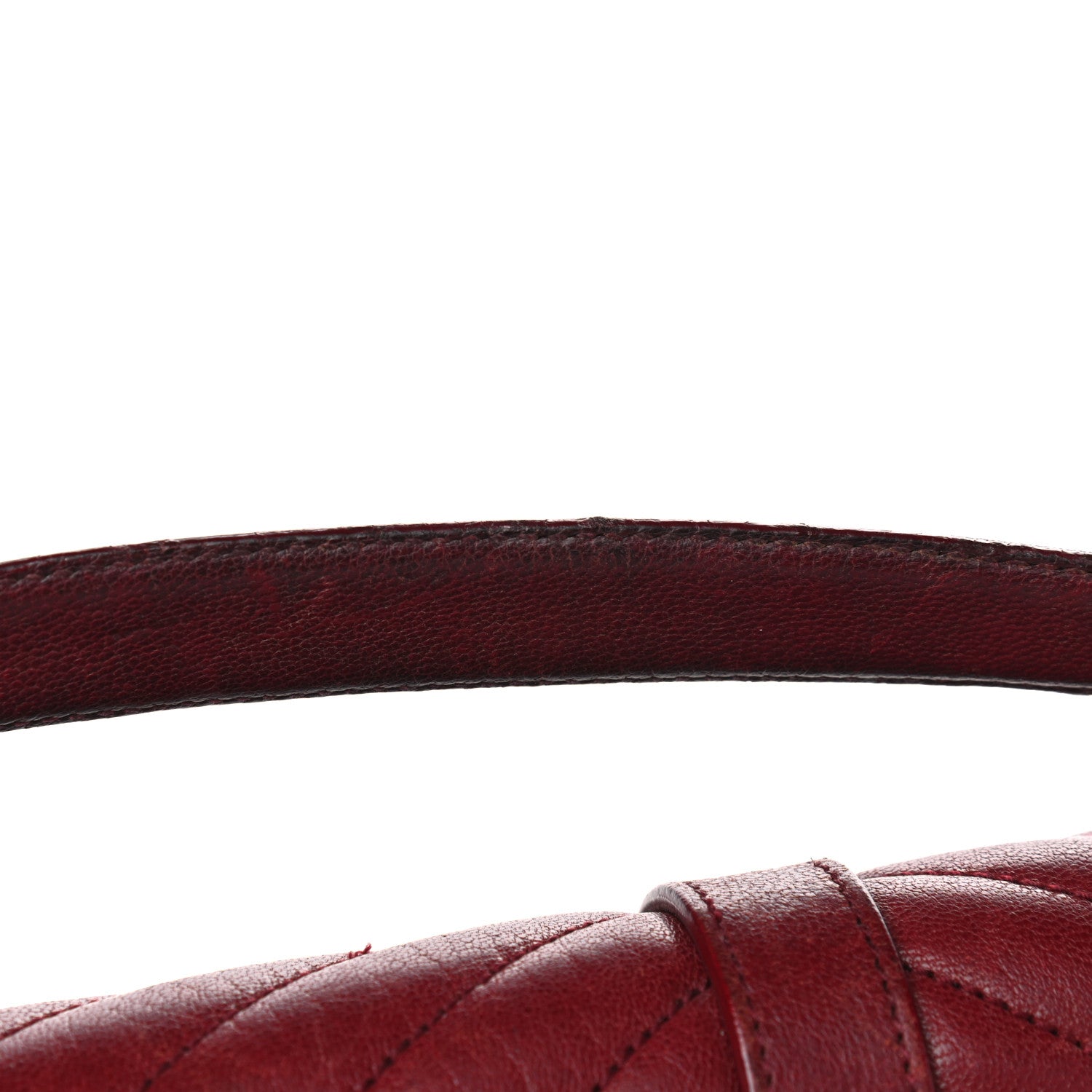 Saint Laurent Sheepskin Matelasse Chevron Large College Monogram Satchel Rouge 11 of 12