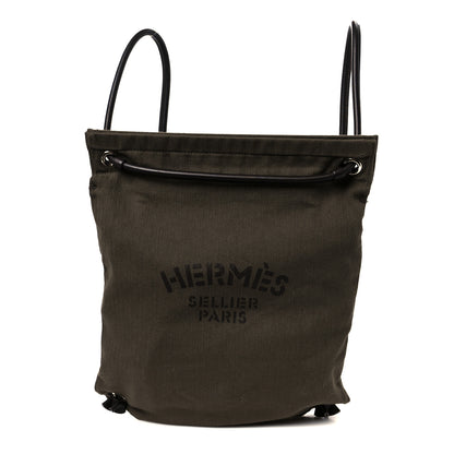 Hermes Herringbone Canvas Swift Maline Bag Kaki Ebene 1 of 10