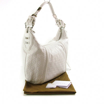 Gucci Guccissima Medium Techno Horsebit Hobo White 3 of 9