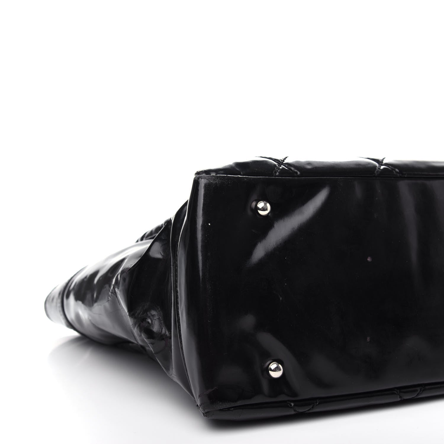 Chanel Vinyl Quilted Large Paris Biarritz Tote Black 8 of 12