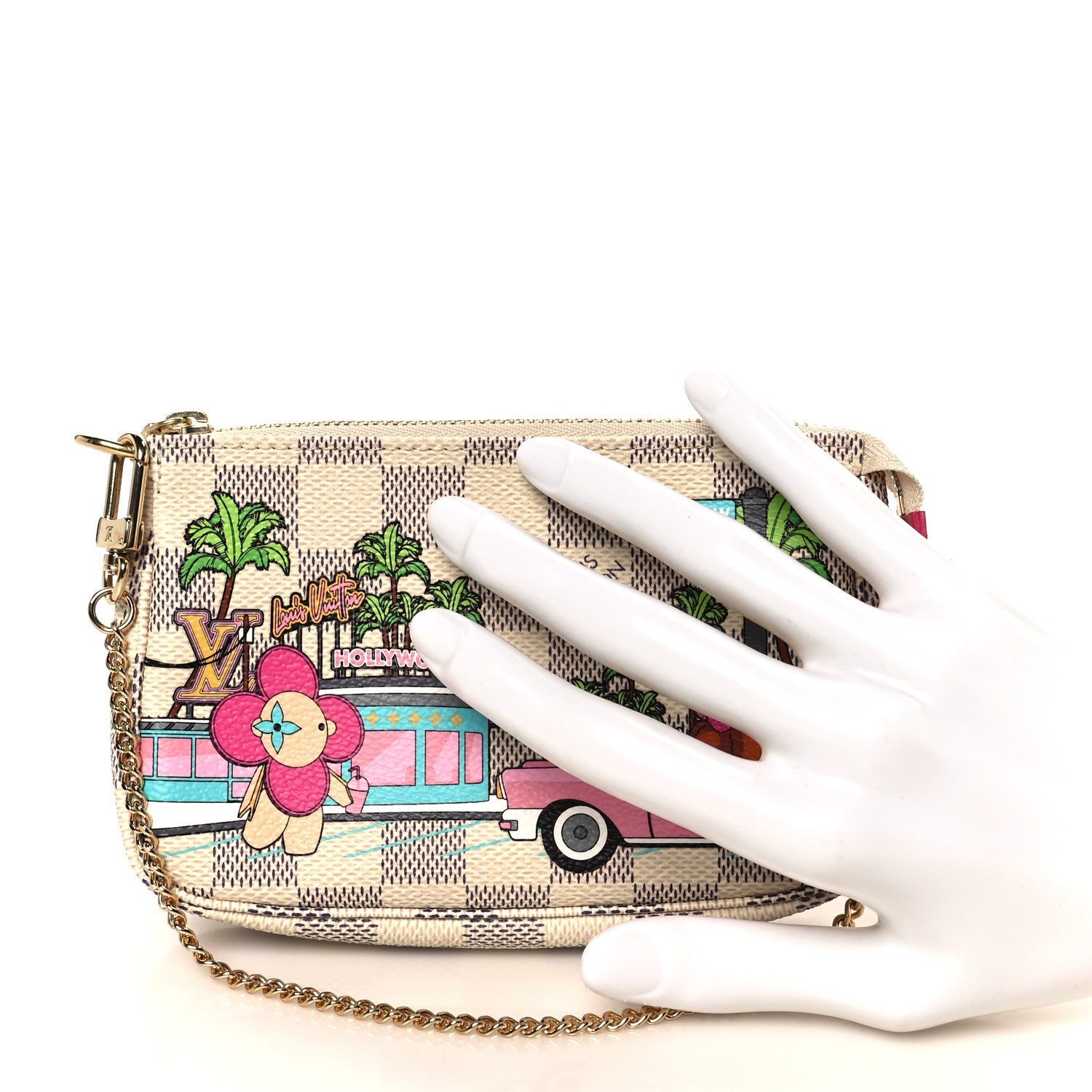 Louis Vuitton Damier Azur 2021 Christmas Animation Hollywood Mini