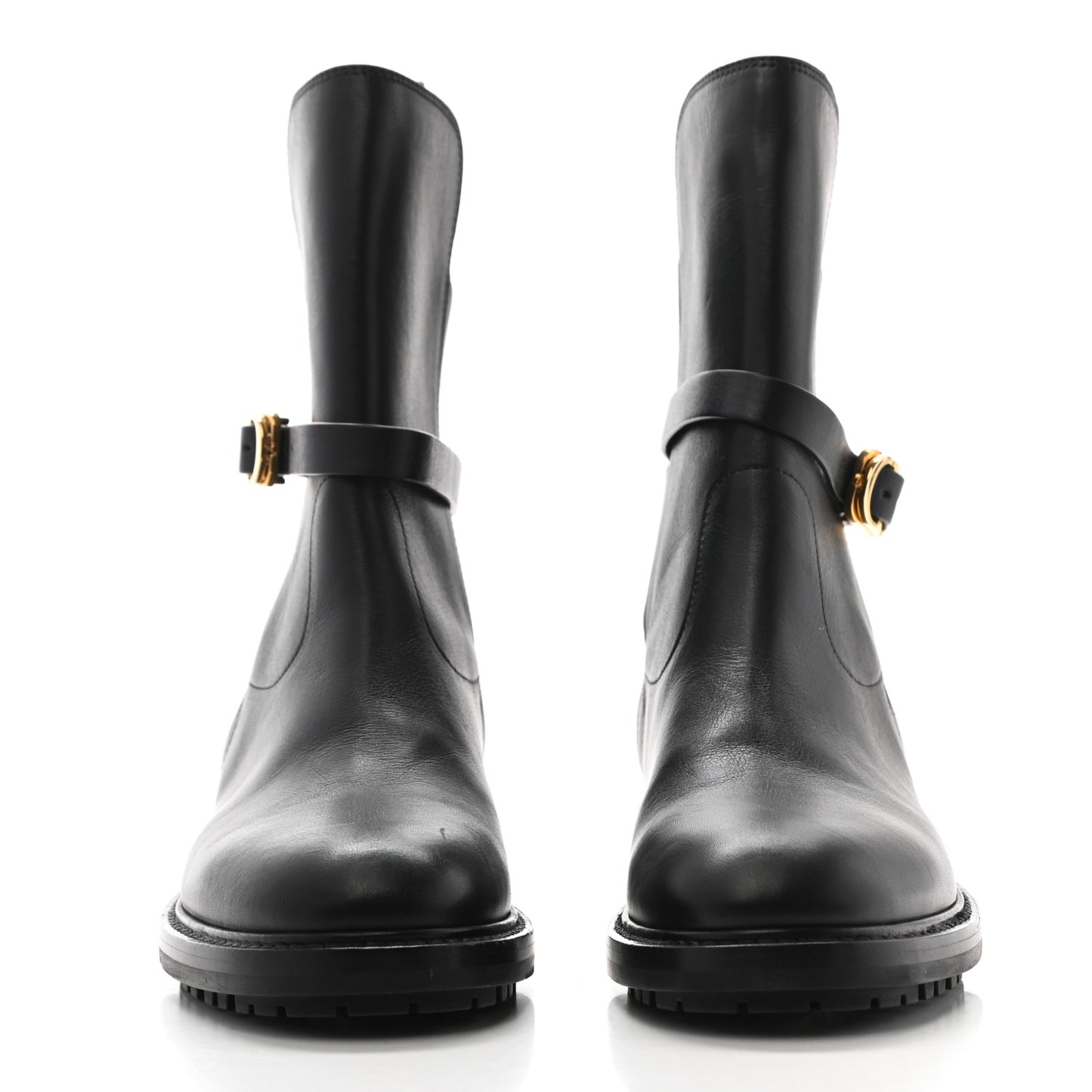 Calfskin Empreinte Ankle Boot 37 Black