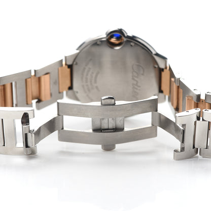Cartier Stainless Steel 18K Pink Gold 42mm Ballon Bleu De Automatic Watch Brown 5 of 5