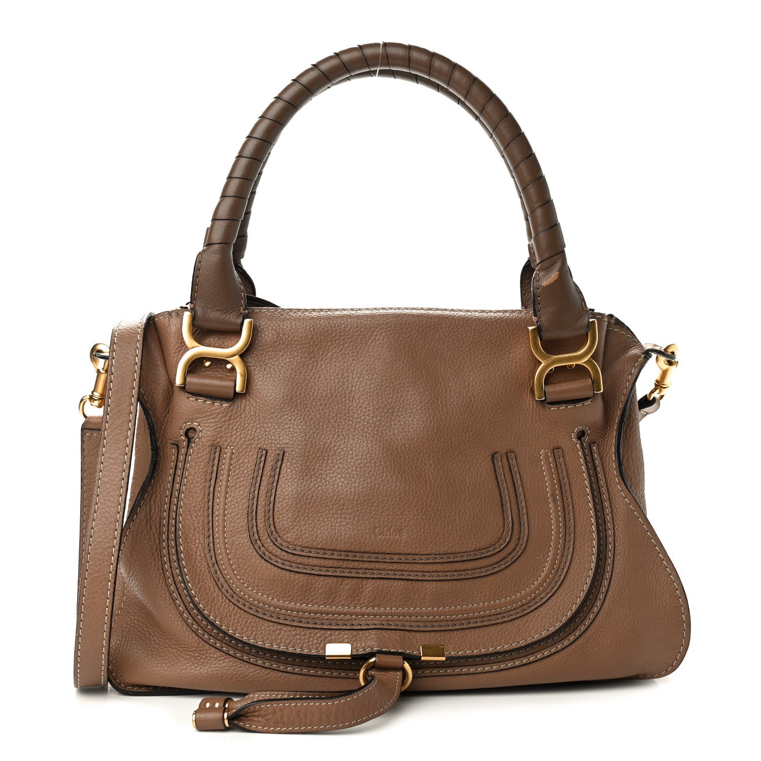 Chloe Calfskin Medium Marcie Satchel Nut 1 of 10