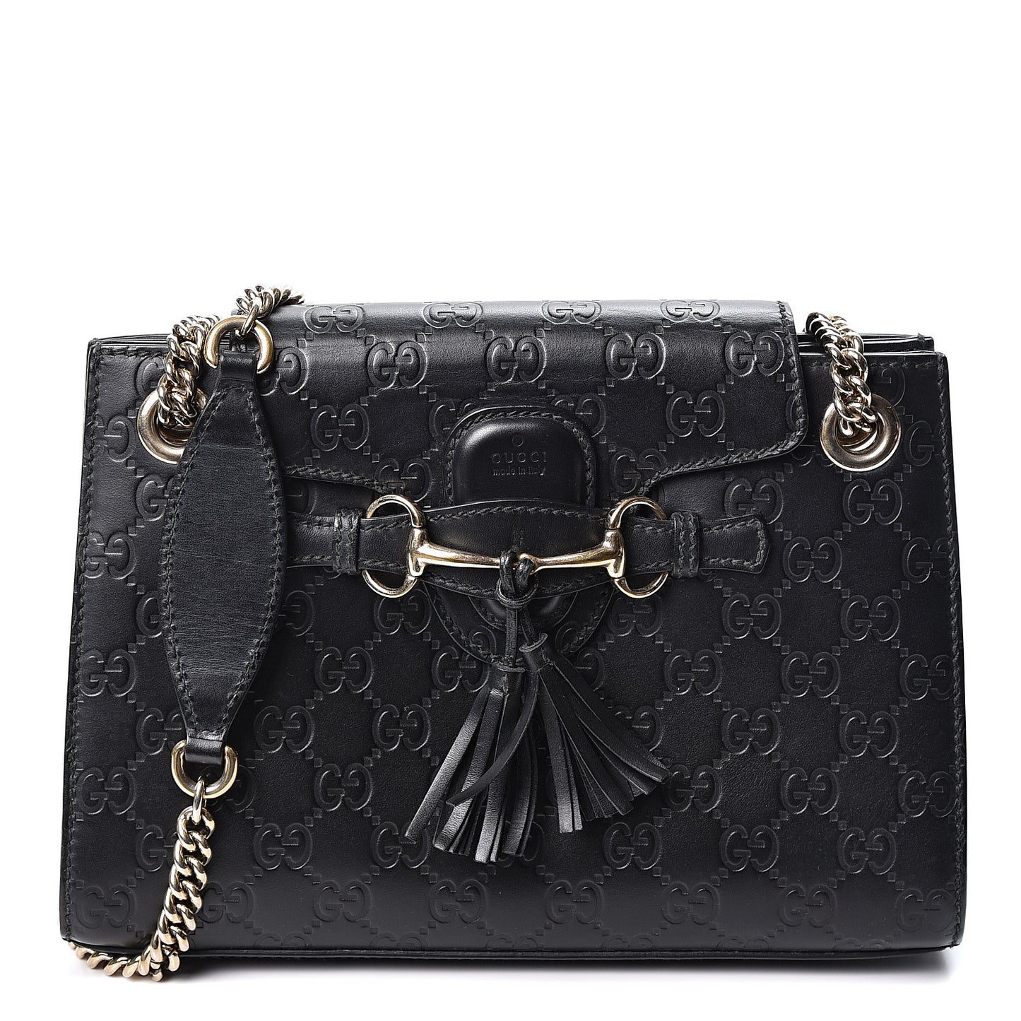 Guccissima Small Emily Shoulder Bag Black