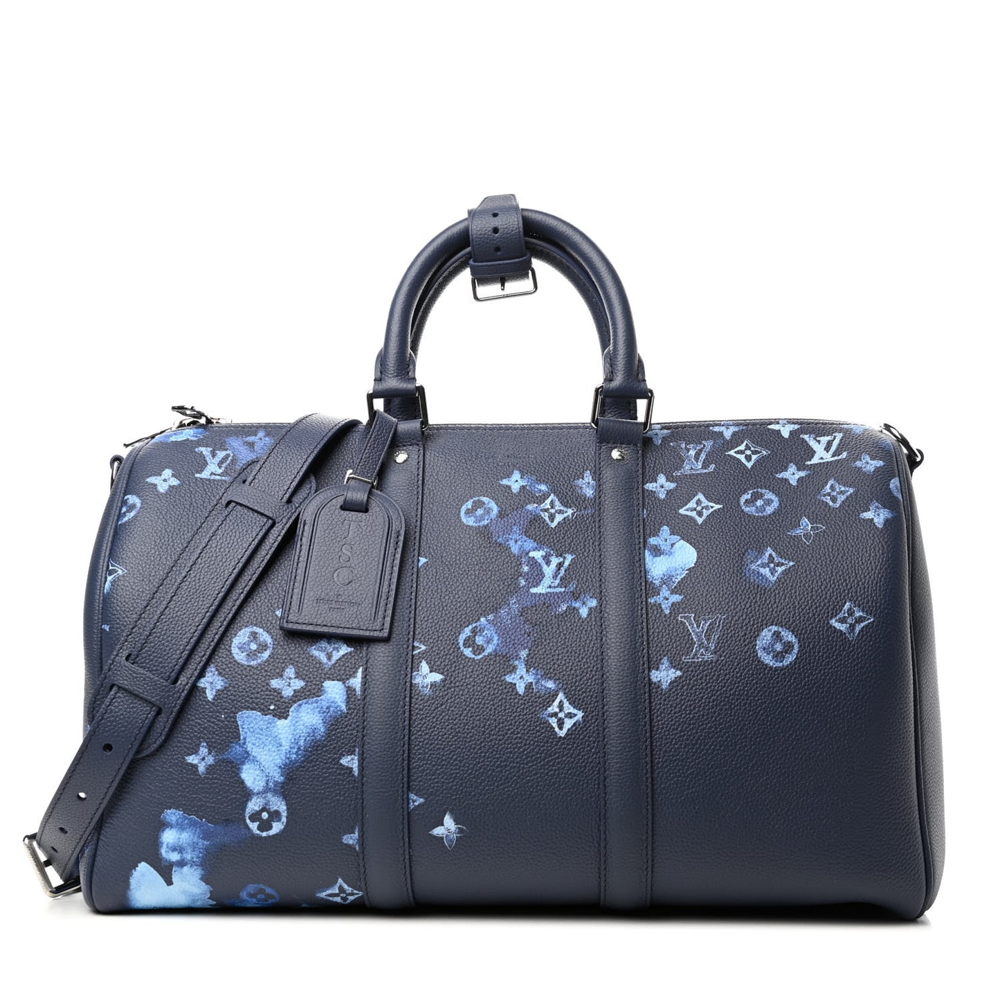 Monogram Ink Watercolor Keepall Bandouliere 40 Blue