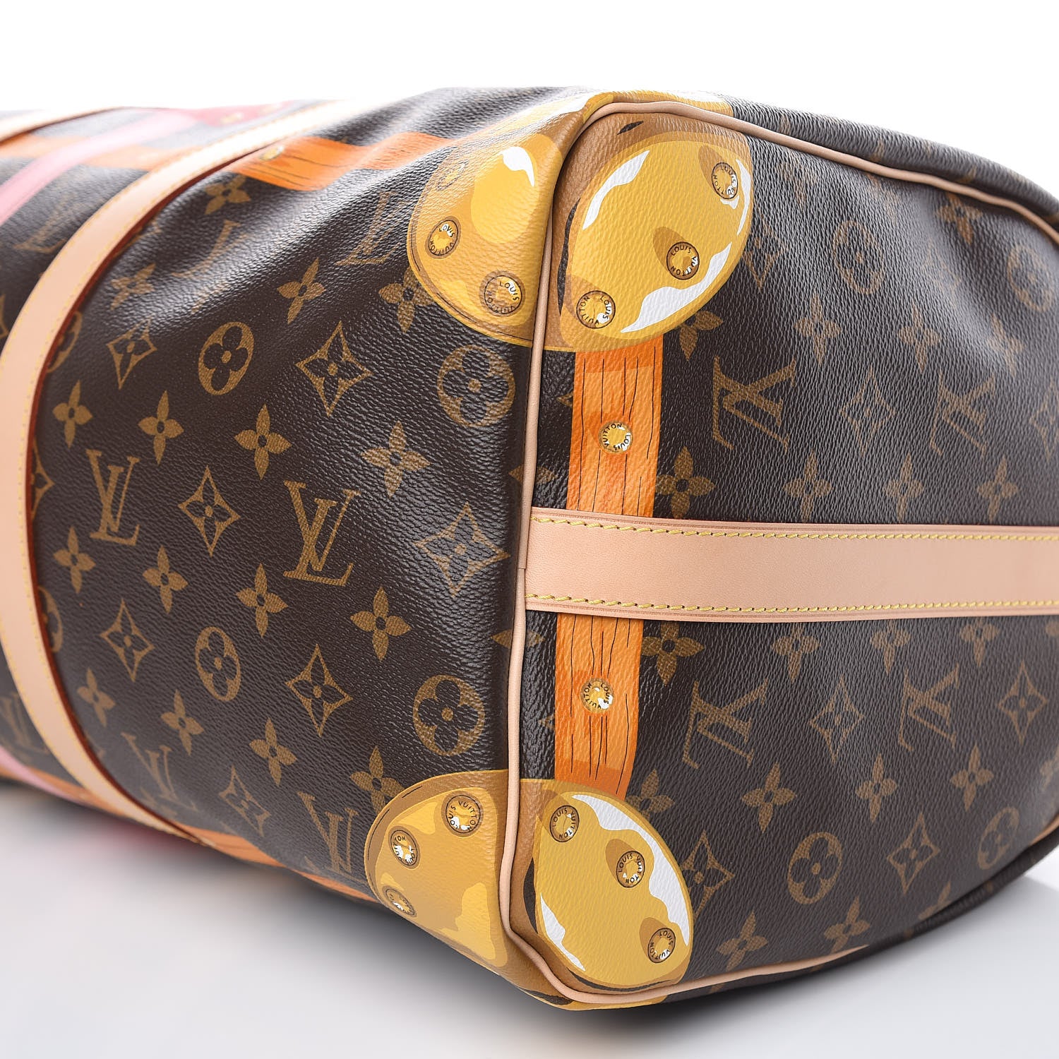 Louis Vuitton Monogram Summer Trunks Keepall Bandouliere 50 9 of 10