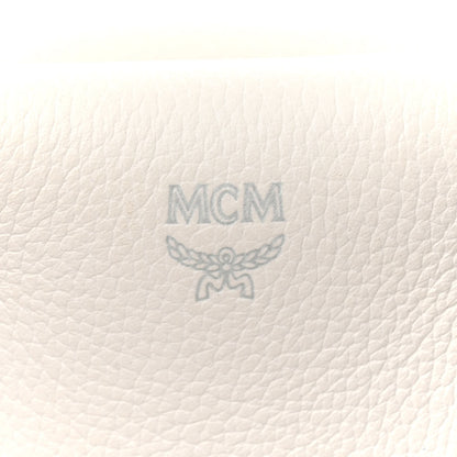 MCM Grained Calfskin Medium Milla Tote White 7 of 26