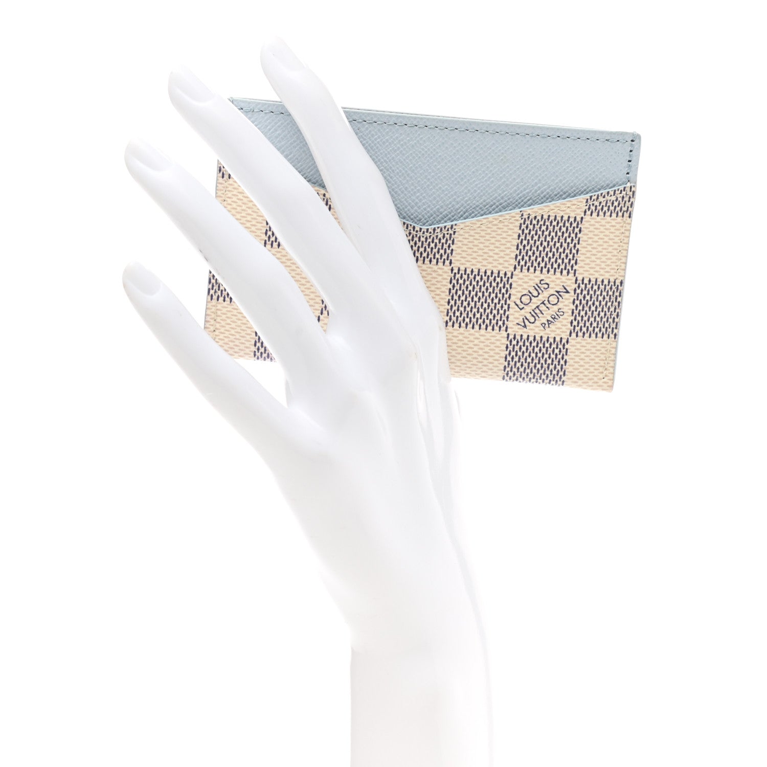 Louis Vuitton Damier Azur Daily Card Holder Olympe Blue 2 of 7