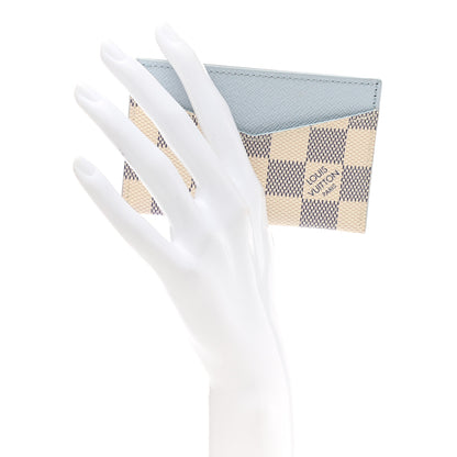 Louis Vuitton Damier Azur Daily Card Holder Olympe Blue 2 of 7