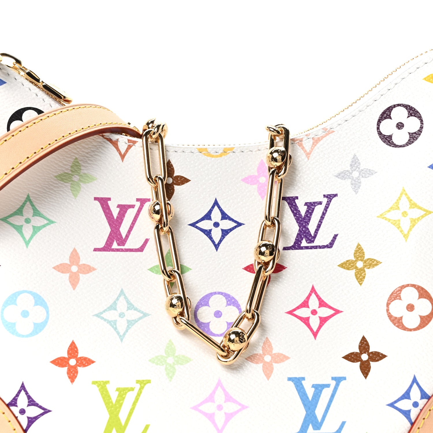 Louis Vuitton LV X TM Monogram Multicolor Boulogne NM PM White 6 of 9