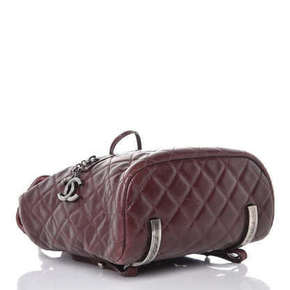 Chanel Glazed Calfskin Quilted Small Salzburg Backpack Burgundy 4 of 17
