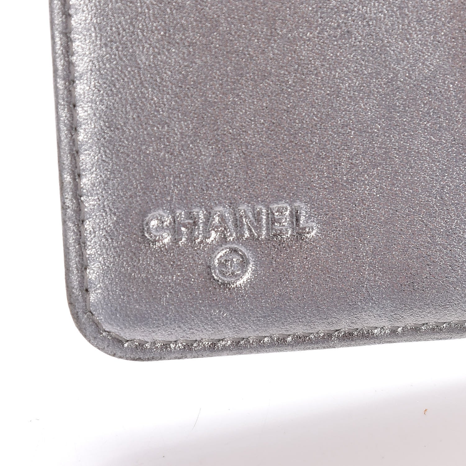 Chanel Metallic Patent Lucky Symbols Agenda Cover Silver 6 of 21