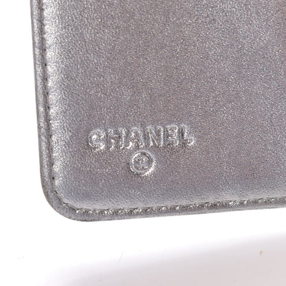Chanel Metallic Patent Lucky Symbols Agenda Cover Silver 6 of 21