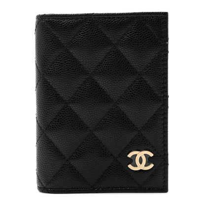 Chanel Caviar Quilted Card Holder Wallet Black 1 of 8