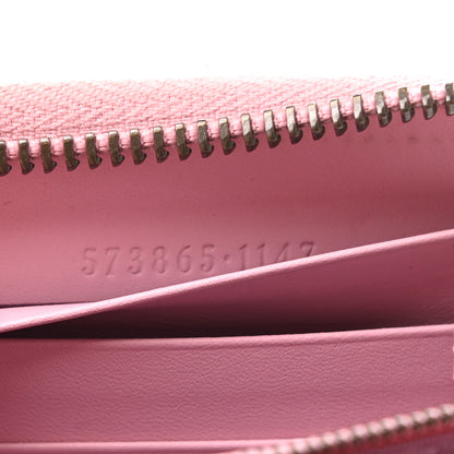 Gucci GG Supreme Monogram Strawberry Zip Around Wallet Light Pink 7 of 8