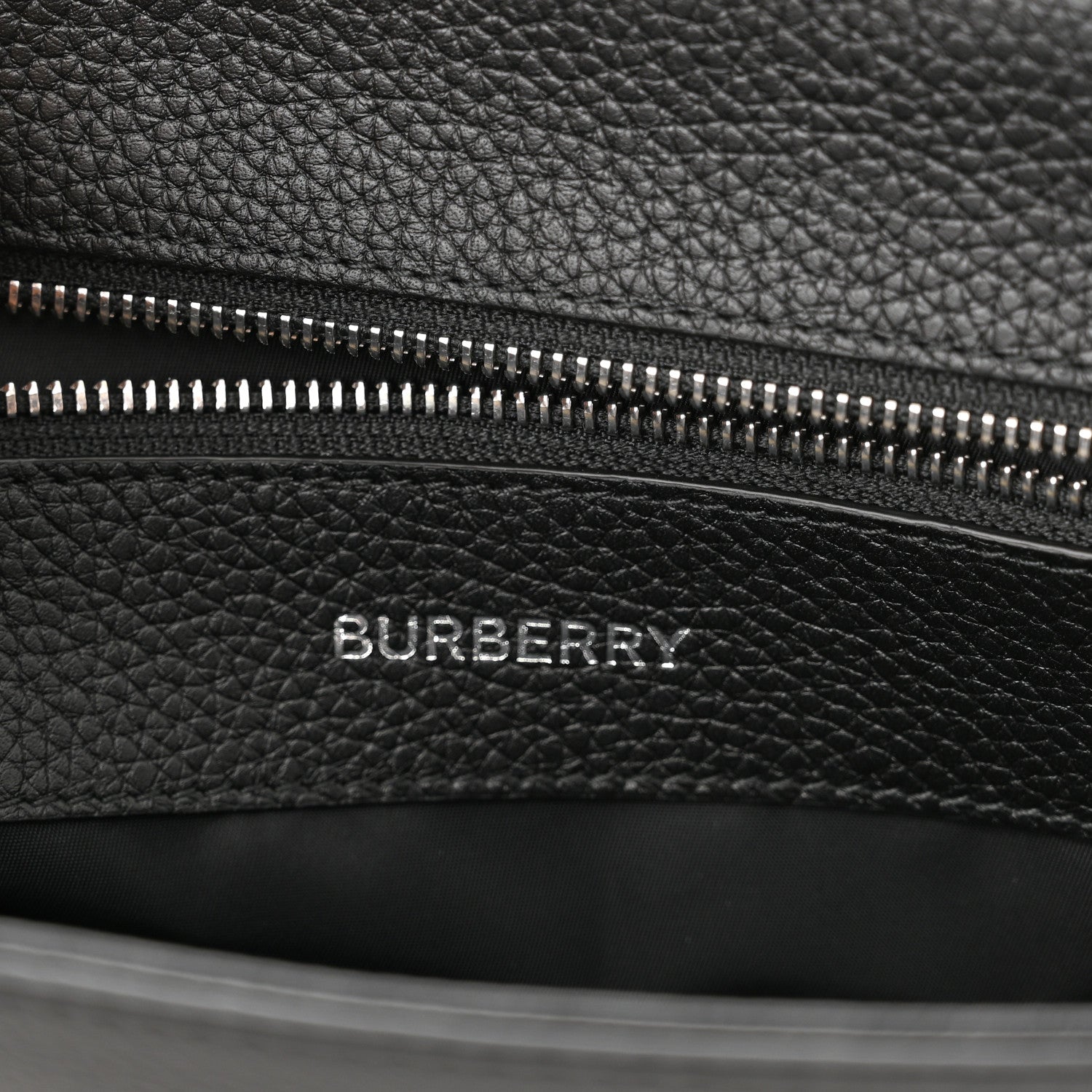 Burberry Grainy Calfskin Embossed Bruno Messenger Black 6 of 9