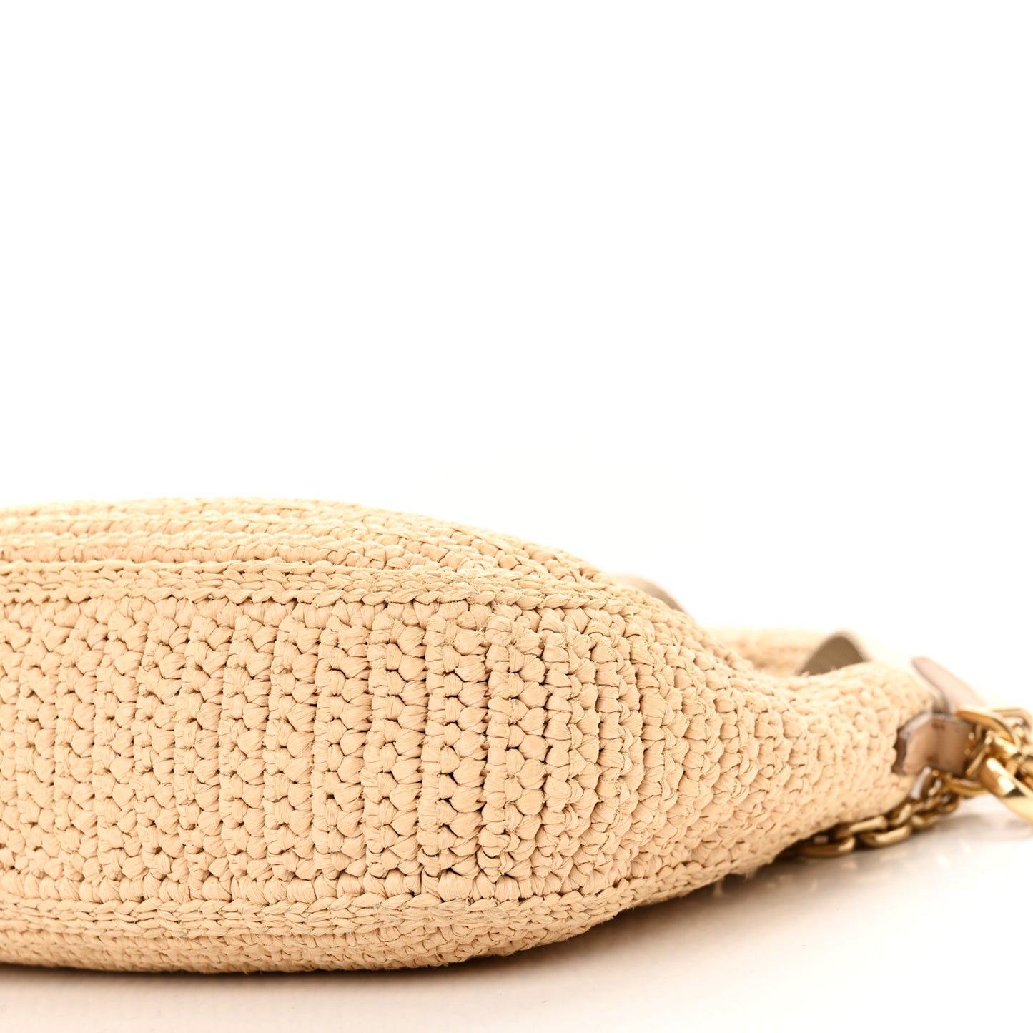 Yarn Raffia Effect Crochet Re-Edition 2005 Shoulder Bag Naturale
