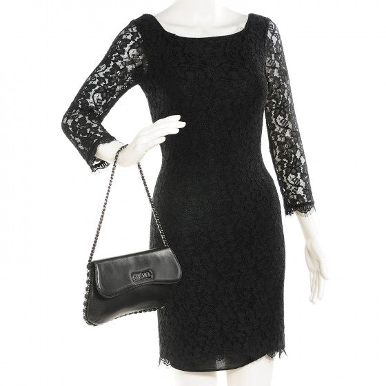 Chanel Lambskin Chain Flap Black 2 of 14