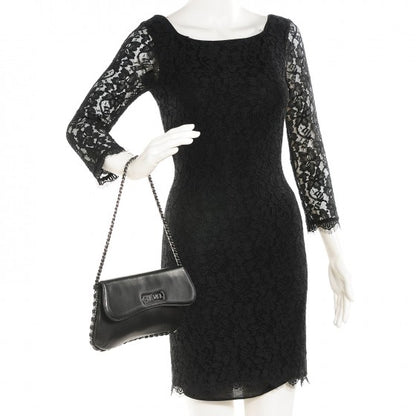 Chanel Lambskin Chain Flap Black 2 of 14