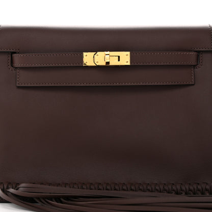Hermes Swift Kelly Danse Anate Fringed Belt Bag Moka 8 of 11