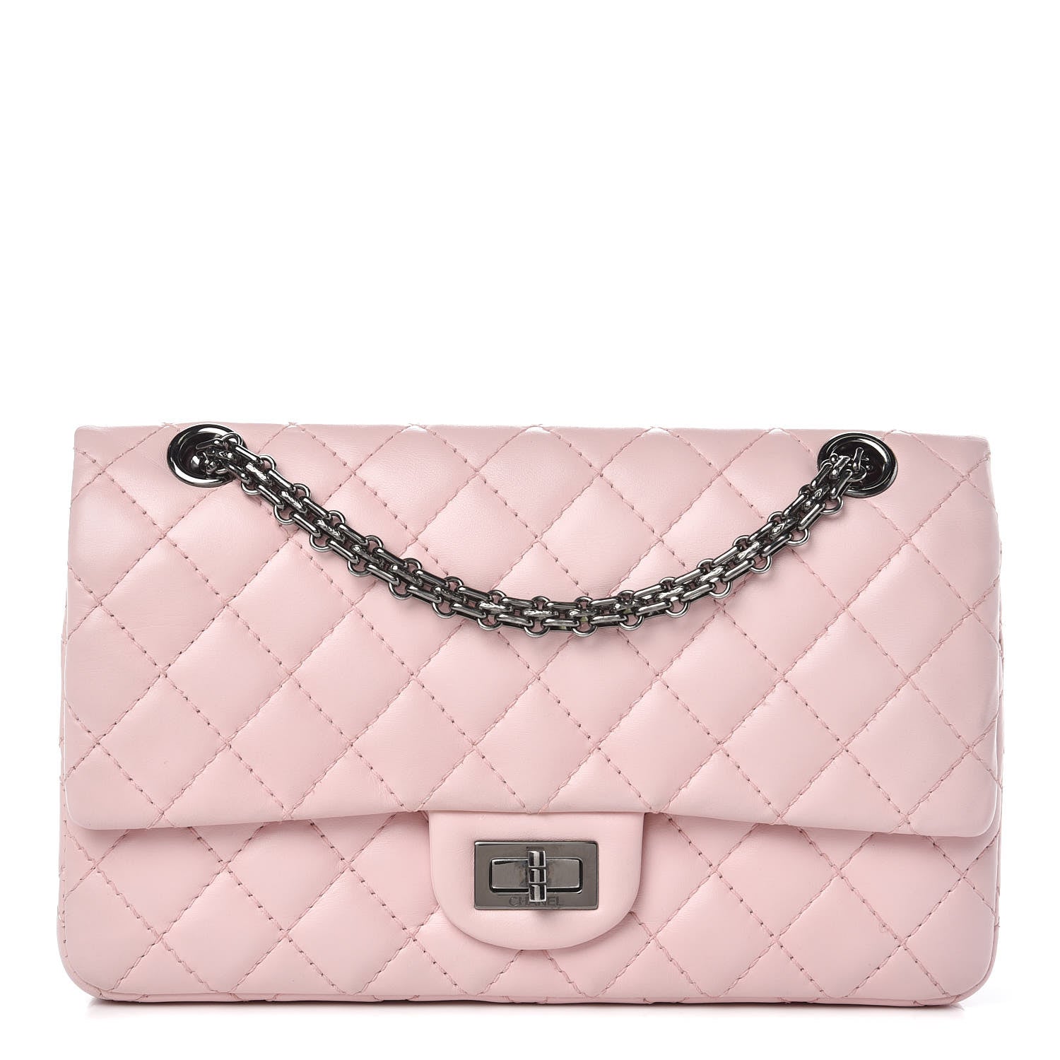 Chanel Lambskin Quilted 2.55 Reissue 225 Flap Pink 1 of 9
