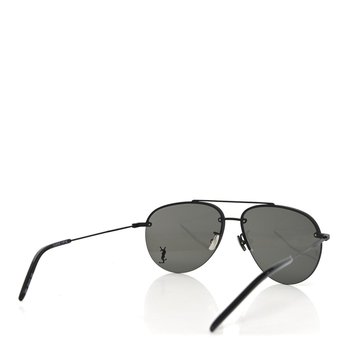 Metal Aviator Classic 11/F Sunglasses Black