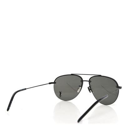 Saint Laurent Metal Aviator Classic 11/F Sunglasses Black 4 of 8