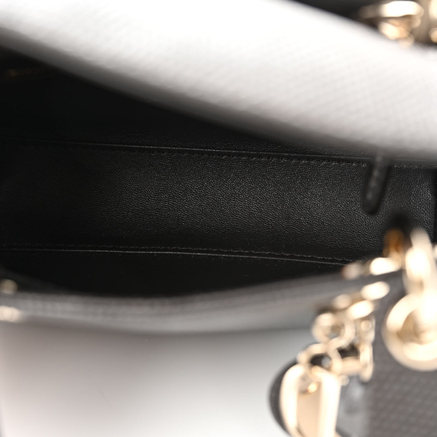 Lizard Mini Lady Dior Gris Fume
