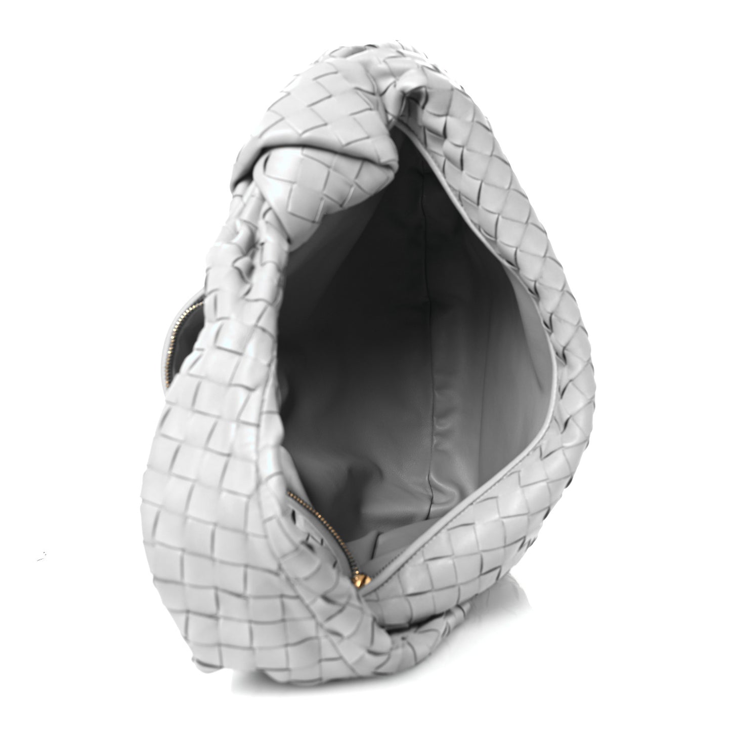 Nappa Intrecciato Small Jodie Hobo Ice