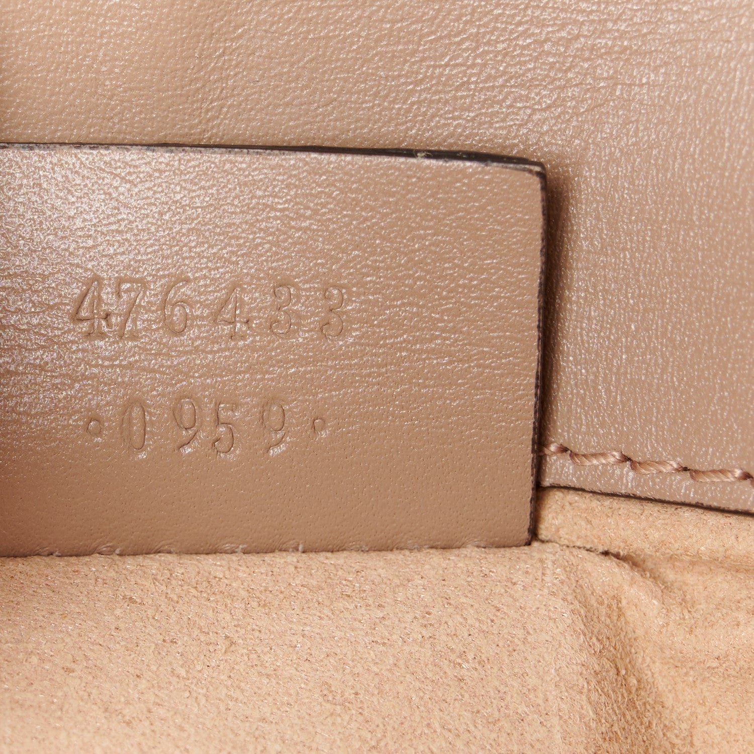 Gucci Calfskin Matelasse Super Mini GG Marmont Shoulder Bag Porcelain Rose 7 of 10
