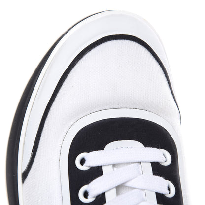 Chanel Lycra CC Sneakers 36 White Black 11 of 11