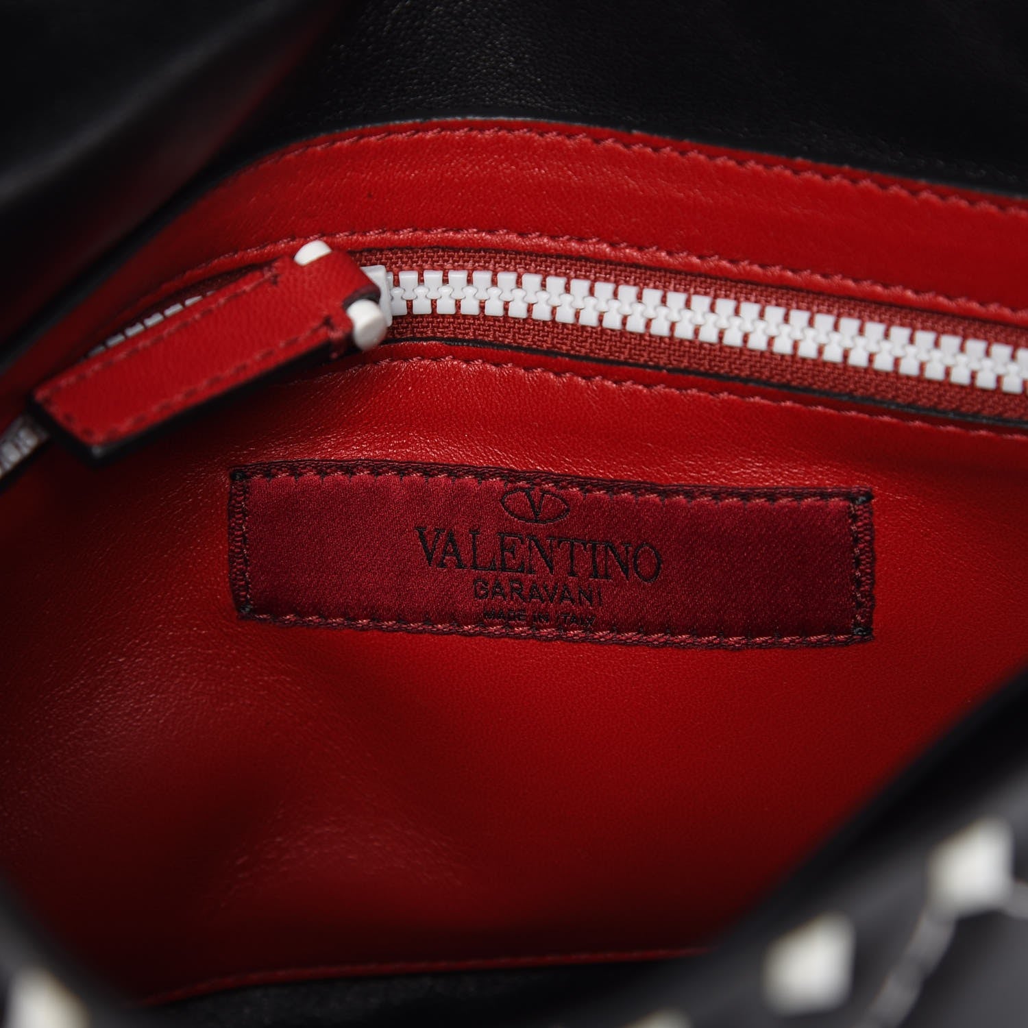 Valentino Garavani Lambskin Medium Free Rockstud Spike Shoulder Bag Black 7 of 8
