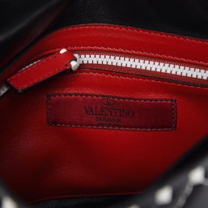 Valentino Garavani Lambskin Medium Free Rockstud Spike Shoulder Bag Black 7 of 8