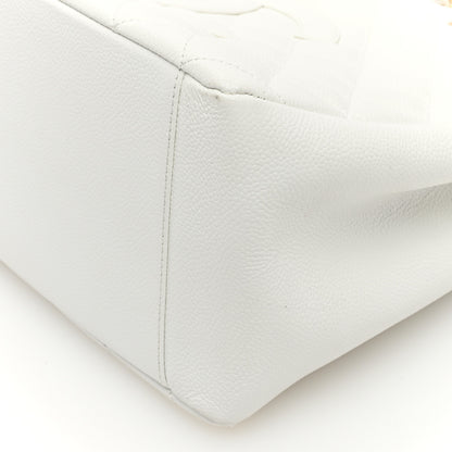 Chanel Caviar Quilted Grand Shopping Tote GST White 10 of 11