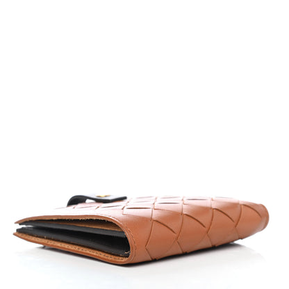 Bottega Veneta Nappa Intrecciato Bi-Color Mini French Wallet Black 3 of 4