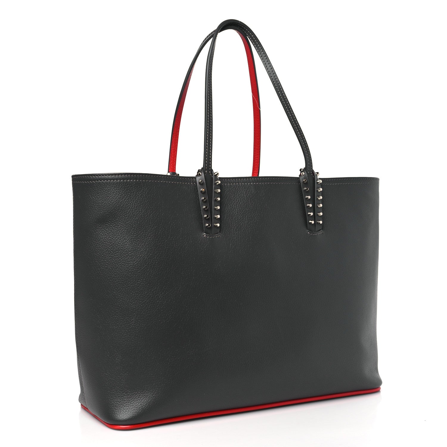 Christian Louboutin Calfskin Graffiti Print East West Cabata Tote Charbon Multicolor 4 of 9