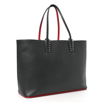 Christian Louboutin Calfskin Graffiti Print East West Cabata Tote Charbon Multicolor 4 of 9