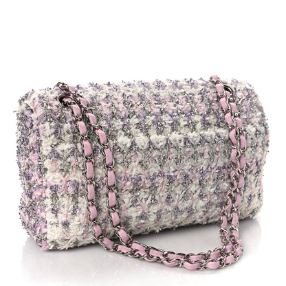 Chanel Tweed Medium Single Flap Pink 3 of 10