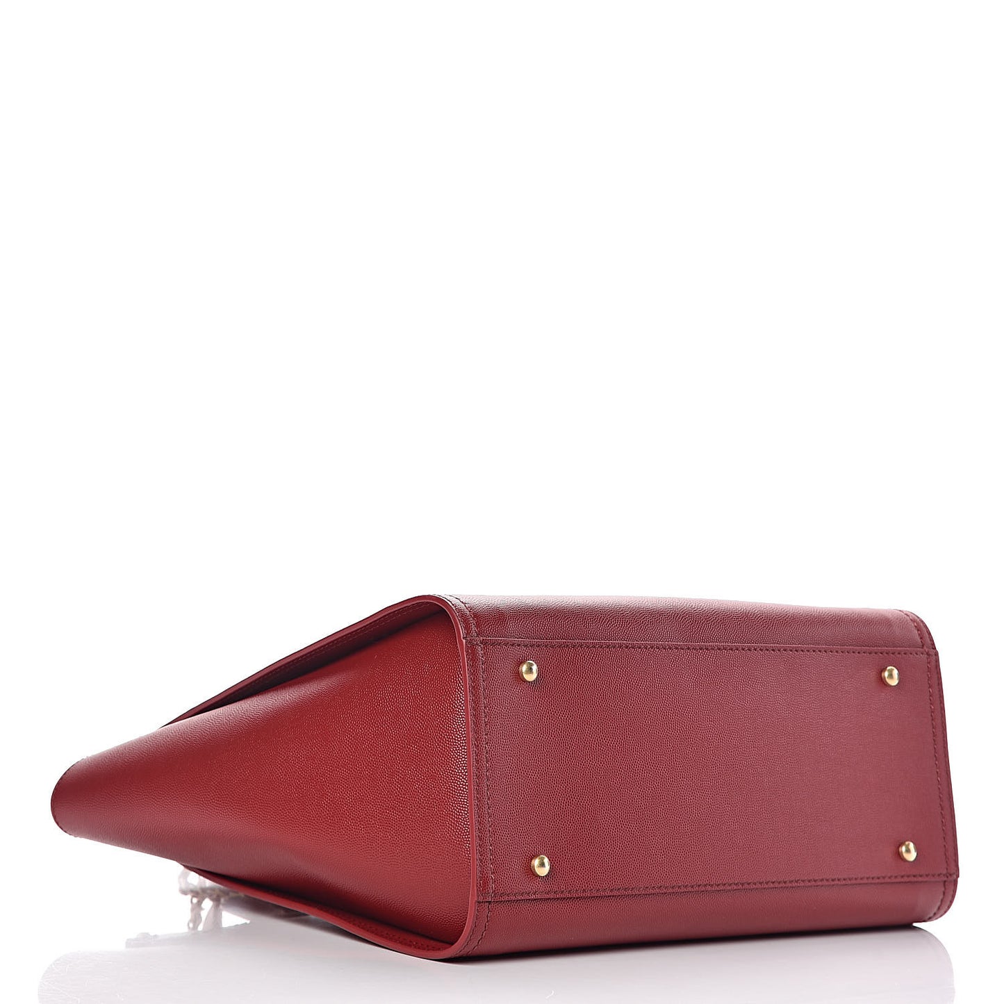 Caviar Small Studded Deauville Tote Red
