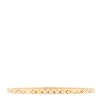 Chanel 18K Yellow Gold Diamond Mini Coco Crush Cuff Bracelet L 2 of 4