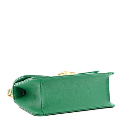 Chanel Caviar Quilted Mini CC Flap Green 4 of 11
