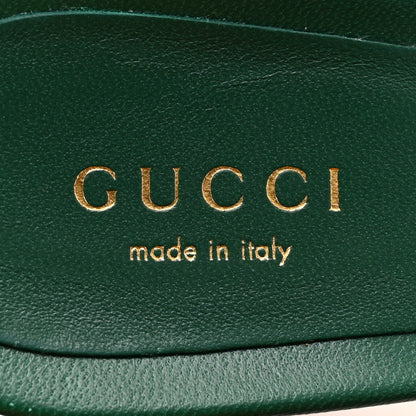 Gucci Nappa Matelasse GG Marmont 75mm Slide Sandals 36 Emerald 7 of 10