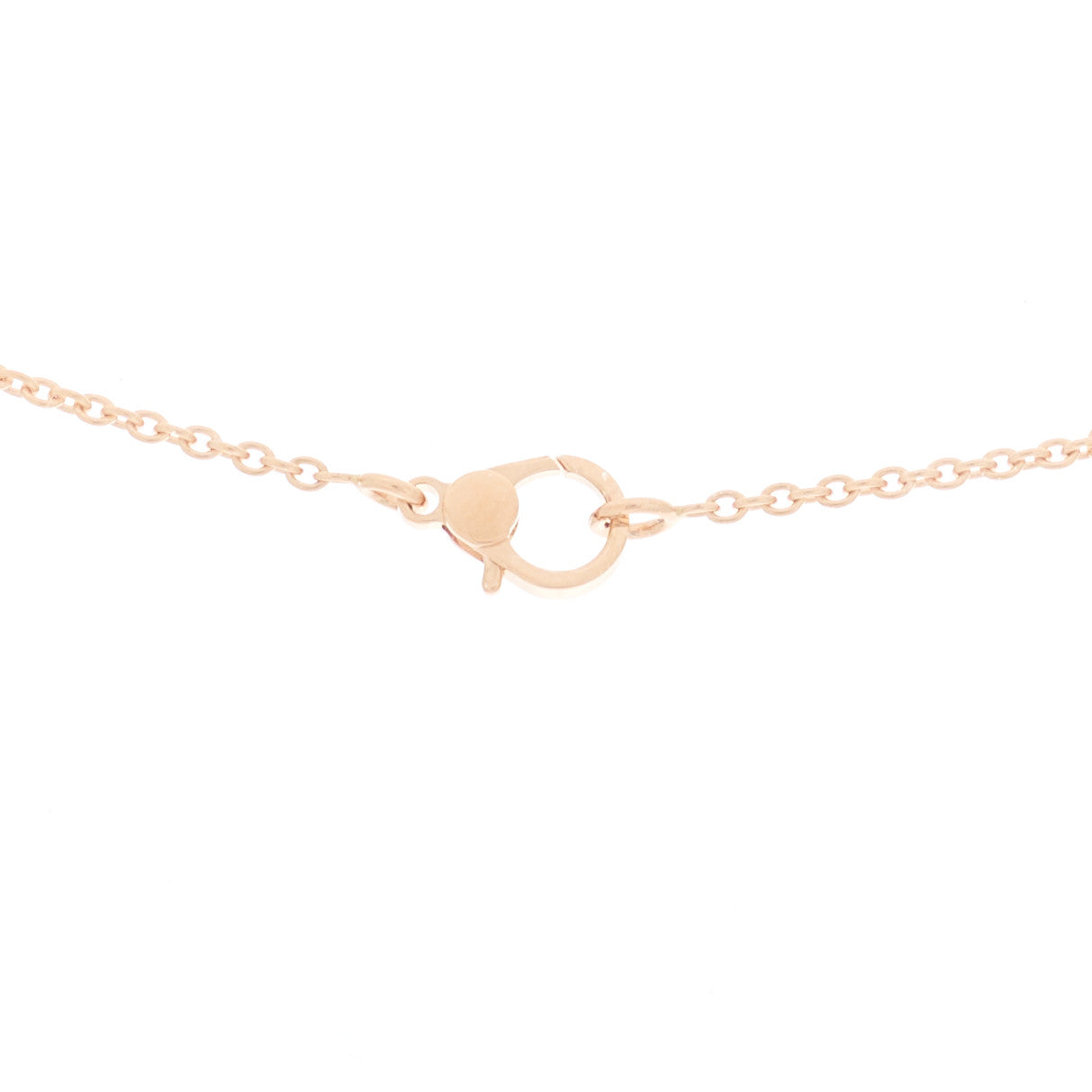 Hermes 18K Rose Gold Diamond Finesse Pendant Necklace 4 of 6