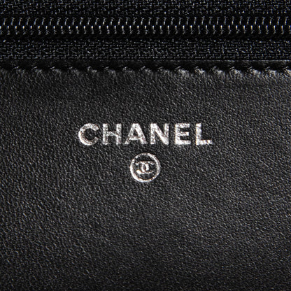Chanel Lambskin Quilted Boy Wallet On Chain WOC Black 6 of 8