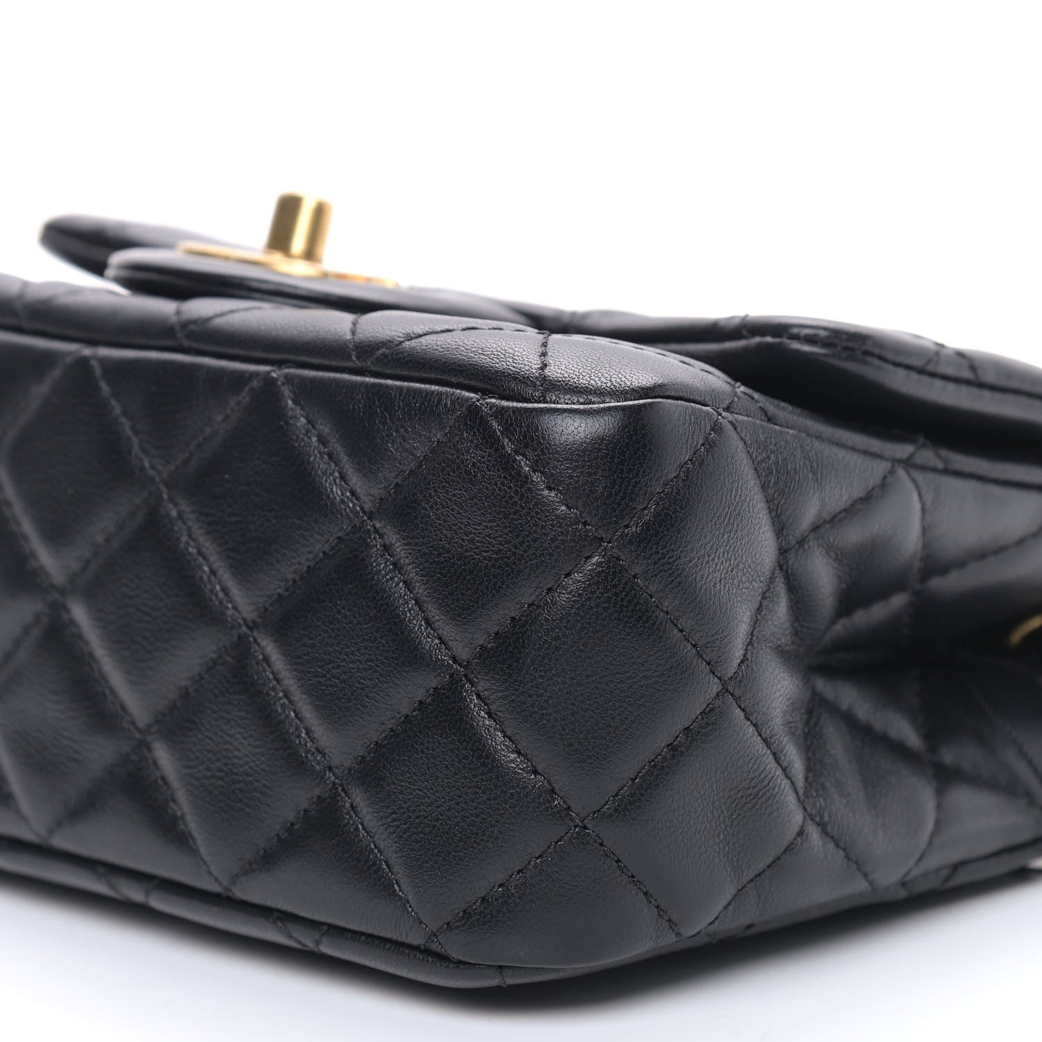Chanel Lambskin Quilted Mini Pearl Crush Flap Black 11 of 11