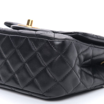 Chanel Lambskin Quilted Mini Pearl Crush Flap Black 11 of 11