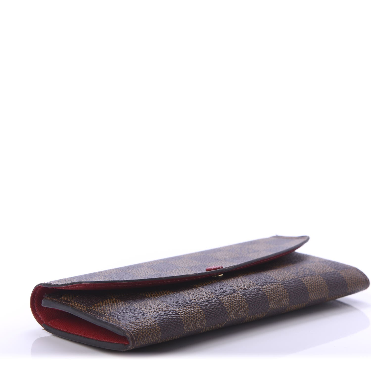 Louis Vuitton Damier Ebene Emilie Wallet Red 4 of 12