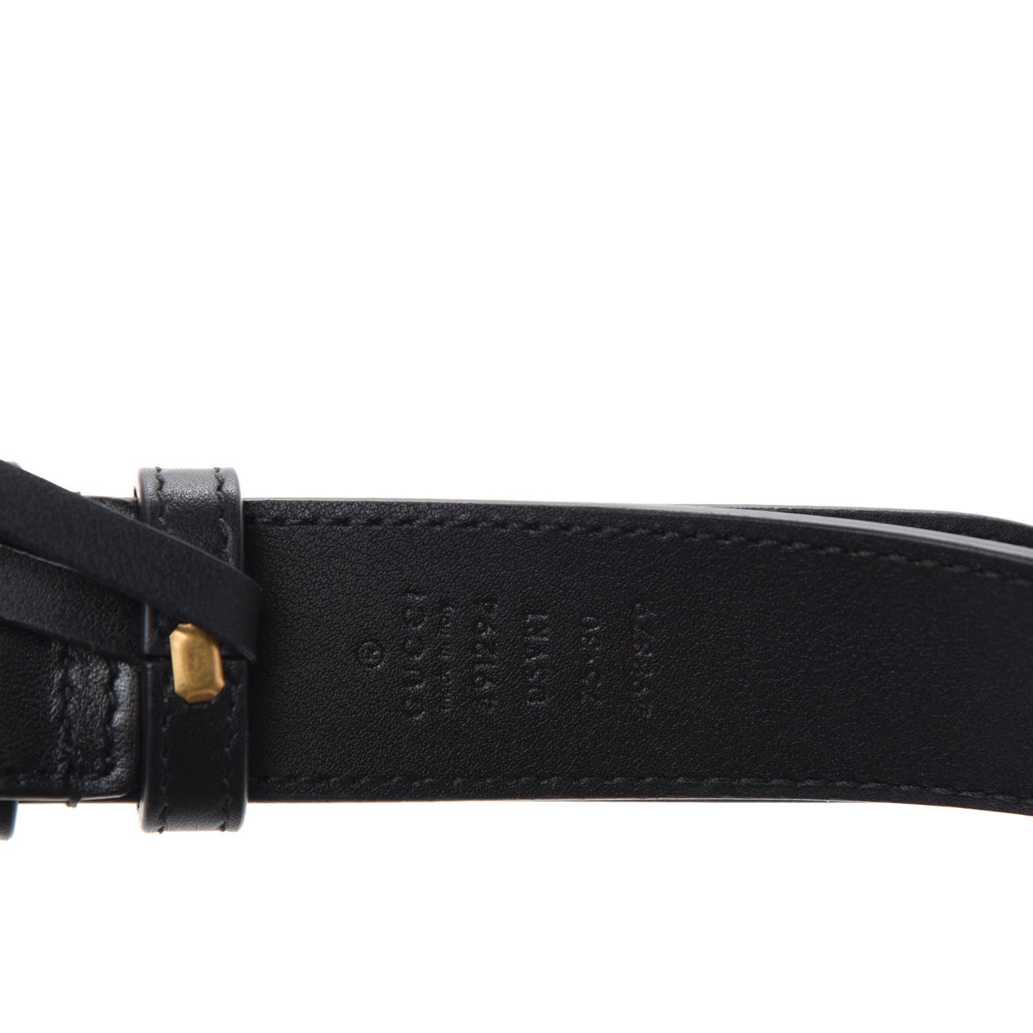 Gucci Calfskin Matelasse GG Marmont Belt Bag 75 30 Black 10 of 11